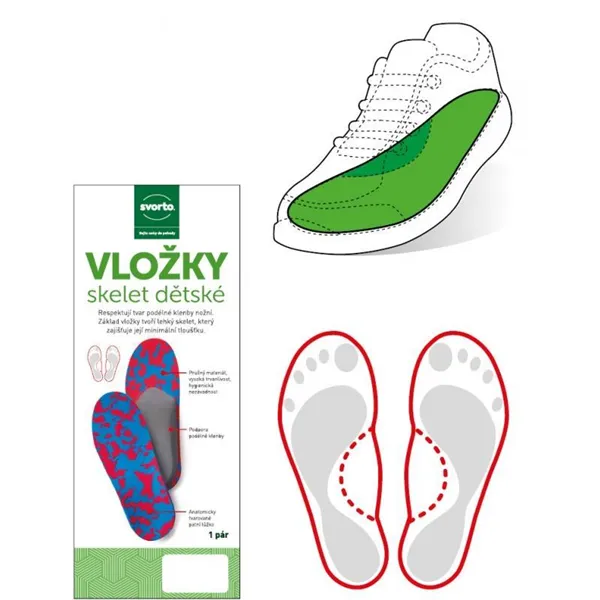 Vložky skelet dětské vel. 23