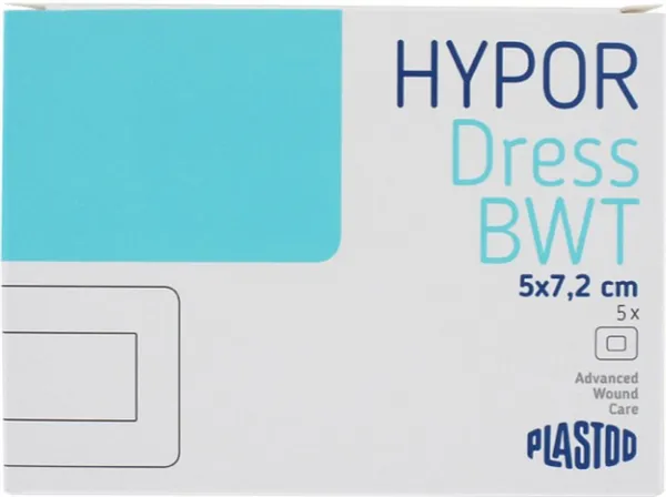 Plastod Hypordress nápast s polštářkem, sterilní, 5 x 7,2 cm