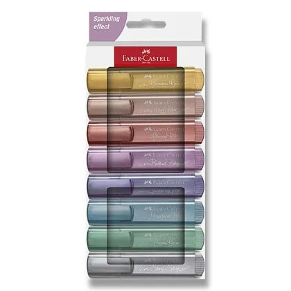 Faber-Castell Textliner 46 Metallic - zvýrazňovač - sada 8 barev