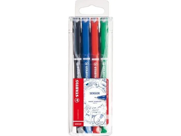 Stabilo Sensor - liner - 0,3 mm, 4 barvy