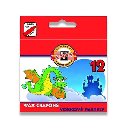 Koh-i-noor - voskové pastely - 12 barev 12 barev