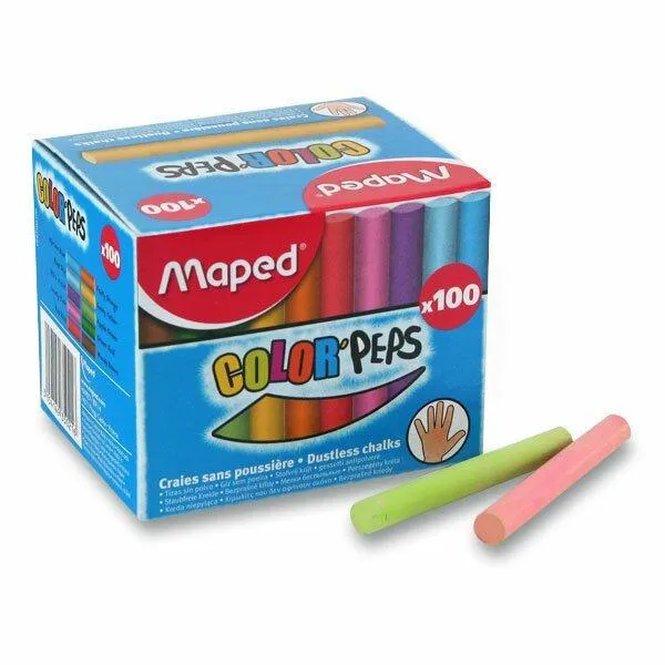 Maped - barevné křídy - 100 ks