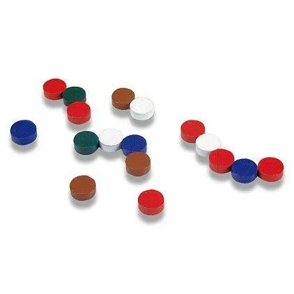 Feritové magnety - průměr 15 mm, 20 ks, barevné