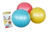Míč overball, dlouhá zátka, červená, 23 cm