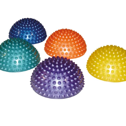 Masážní polokoule žlutá, 16 cm