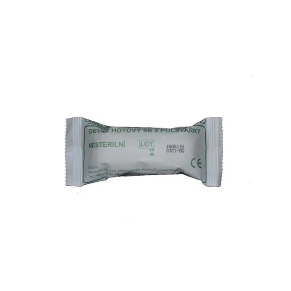 Obvaz hotový se 2 polštářky  STERI-HOLD, 8 x 4 cm, polštářky  8 x 10 cm, nesterilní