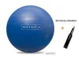 Míč rehabilitační ABS Match-U + hustilka, antracitová, průměr 80-85 cm