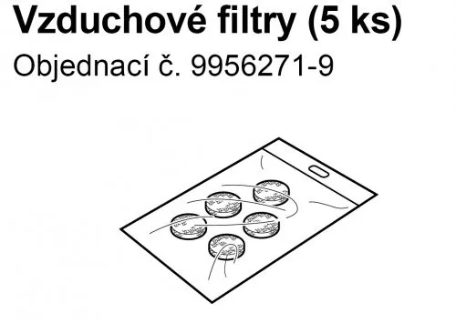 Vzduchový filtr ND C28/29 (k inh. Omron C900) 5ks