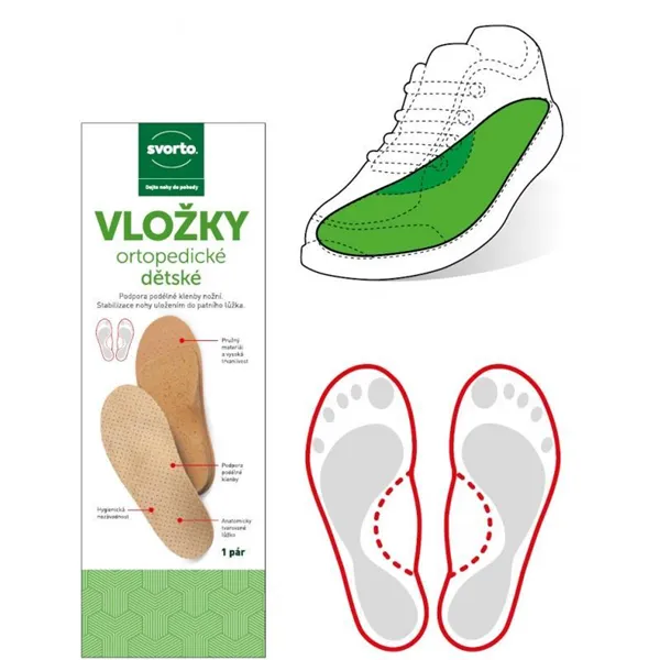 Vložky ortopedické dětské S+V vel. 23