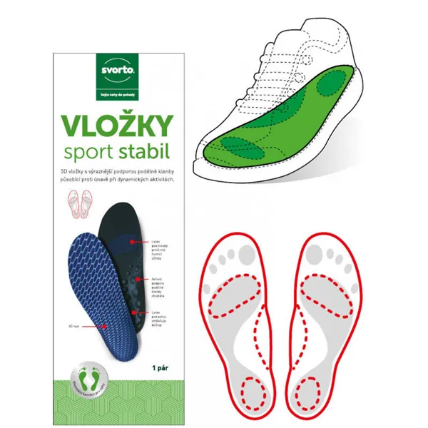Vložky sport stabil vel. 42/43 L