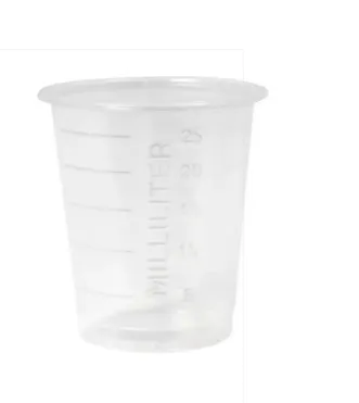 Kelímek  na léky, 30ml, průhledný, 90ks
