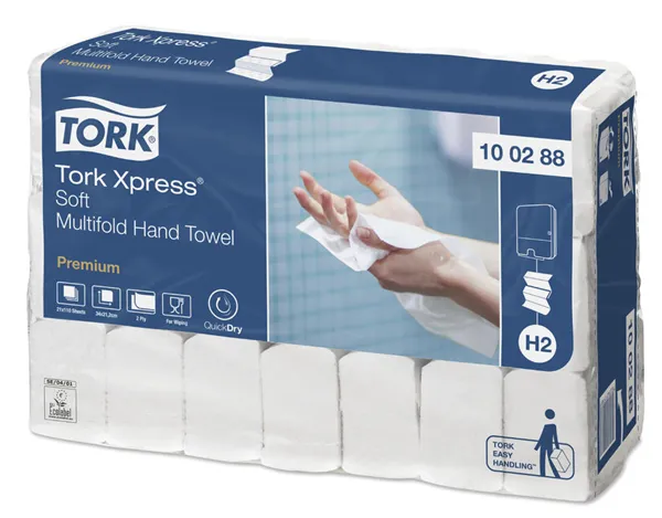Ručníky Tork Premium Interfold soft H2