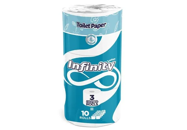 Toaletní papír Infinity, 2 vrstvy, 100% celuloza, 650 útržků
