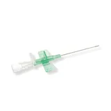 Kanyla bezpečnostní, Polycan Safety, s křidélky, bez portu, zelená, 32mm (18G)