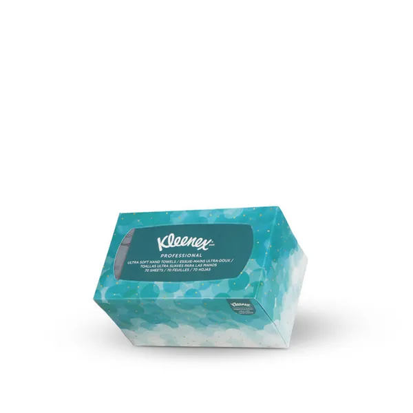 Ultra měkký ručník v krabici POP-UP, bílý, 22,5 x 25,4 cm,Kleenex, 70 útržků