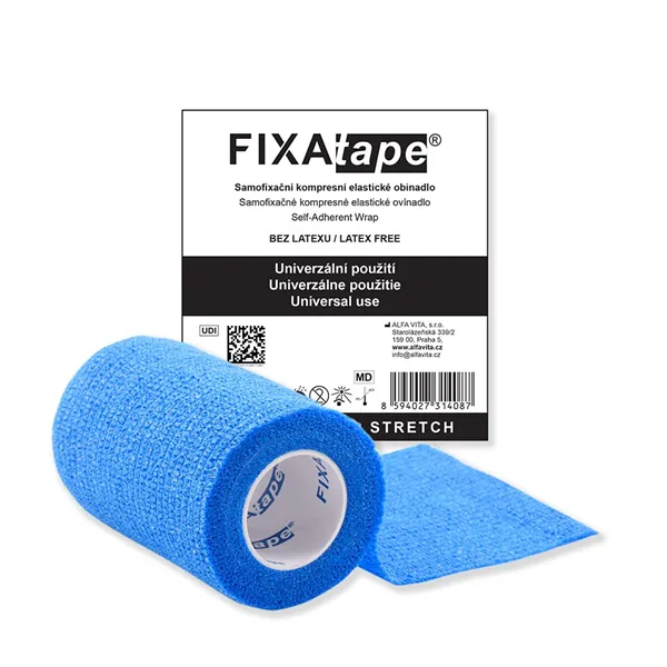 Fixatape Stretch 7,5 x 450 cm, modrý