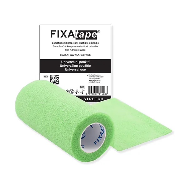 Fixatape Stretch 10 x 450 cm, zelený neon