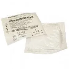 Sterilkompres NT I.V. 7,5 x 7,5 cm, 4 vrstvy ( 100 x 2 ks) gázový, sterilní
