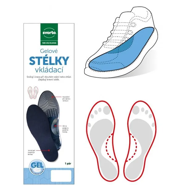 Gelové stélky vkládací dámské vel. 35/40