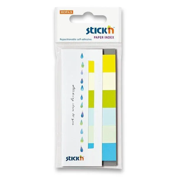 Hopax Stick'n - samolepicí papírové záložky - 6 × 30 lístků, Summer