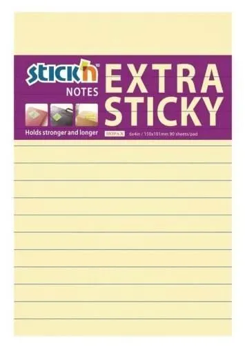Sam.bloček Extra Sticky, 150 x 101 mm past. Žlutý