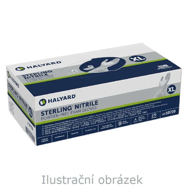 Rukavice Nitril Sterling KC 3000, šedé, XL, bezprašné