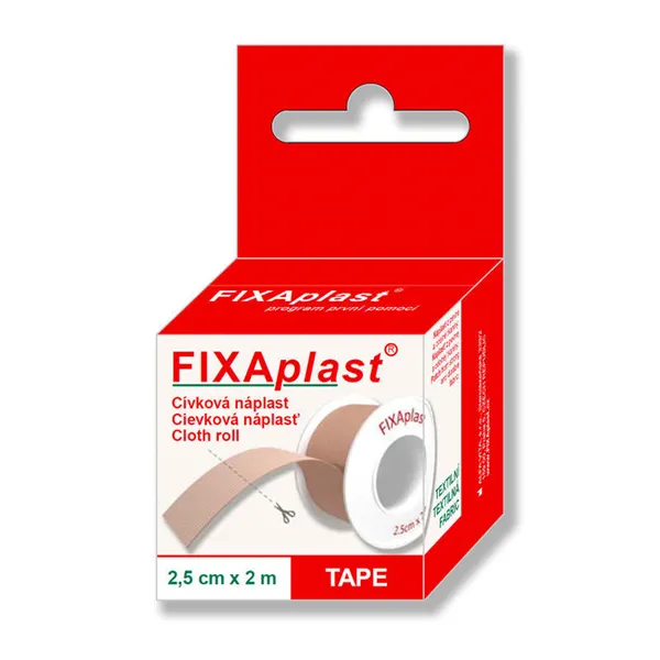 Náplast FIXAPLAST cívka 2,5cm x 2m