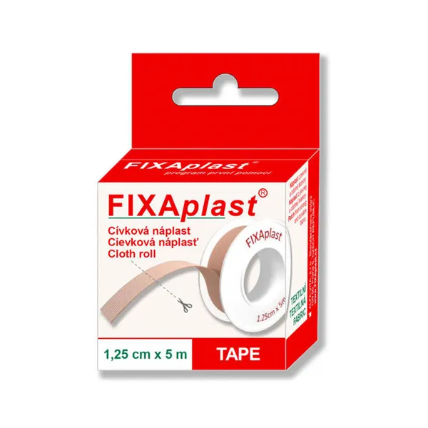 Náplast FIXAPLAST cívka 1,25cm x 5m