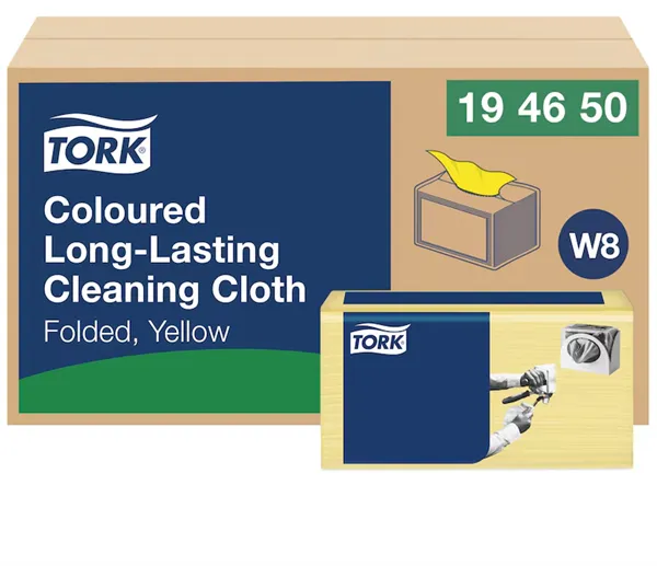 Tork barevný program, čistící utěrka (žlutá) W8