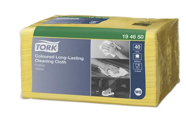 Tork barevný program, čistící utěrka (žlutá) W8