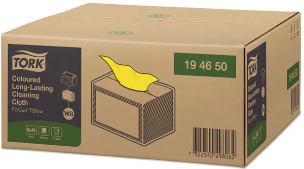 Tork barevný program, čistící utěrka (žlutá) W8