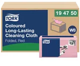 Tork barevný program, čistící utěrka (červená) W8