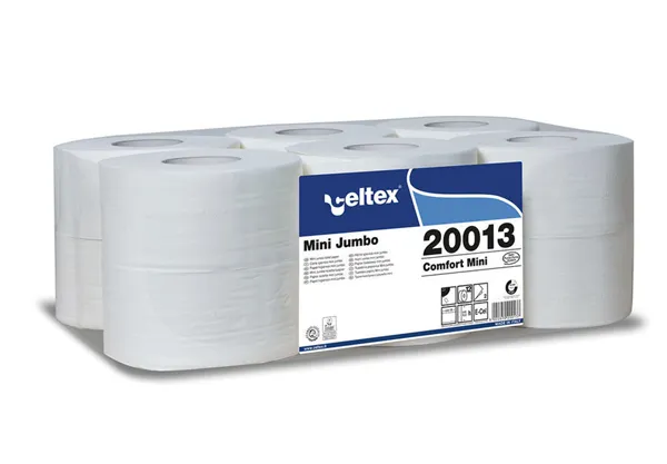 Toaletní papír Jumbo Comfort Mini, 100% celulóza, 2-vrstvý, 130m, 9,2x18cm
