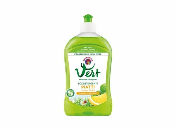 Mycí prostředek nádobí 500 ml-Piatti Con Oli Essenzialy, Limone & Basilico