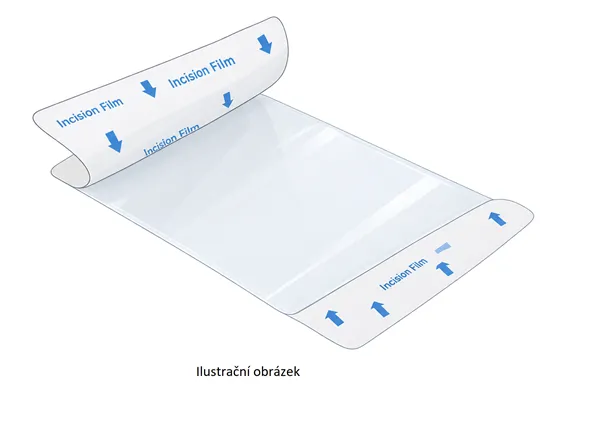 Incizní fólie ag plus s antimikrobiální vrstvou 50X35 cm, 10 ks, sterilní