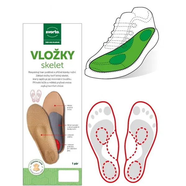 Vložky skelet pánské vel. 42 