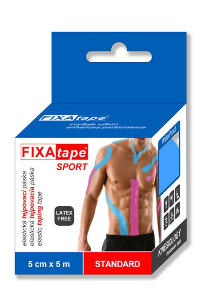 Fixatape Kinesio Standard 5 cm x 5 m, růžová, 1 ks