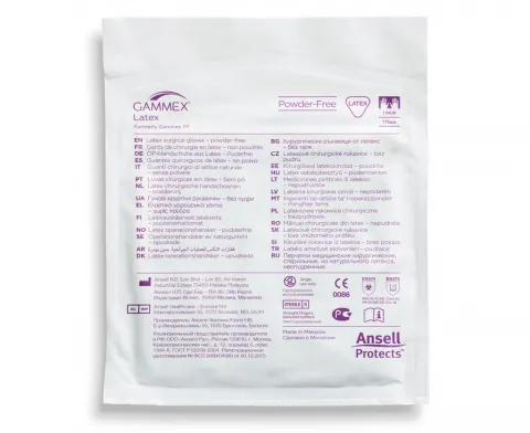 Rukavice operační GAMMEX Latex, NESTERILNÍ, bezpudrové, vel. 9