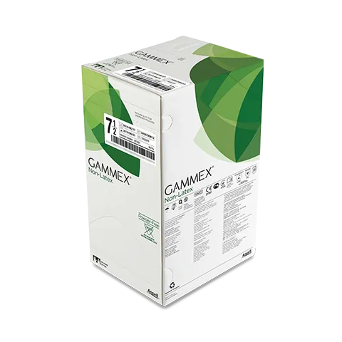 Rukavice operační vel. 9, GAMMEX Non-Latex, bezpudrové (ks=pár)