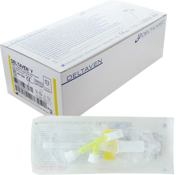 Kanyla k Neo Delta Ven Y G24, s křídly a uzavřeným systémem, 19 mm/S