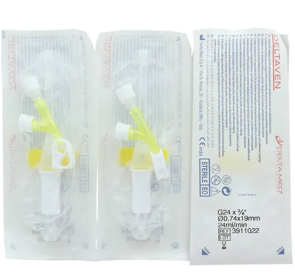 Kanyla k Neo Delta Ven Y G24, s křídly a uzavřeným systémem, 19 mm/S