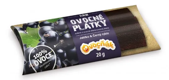 Ovocné plátky z černého rybízu 20g