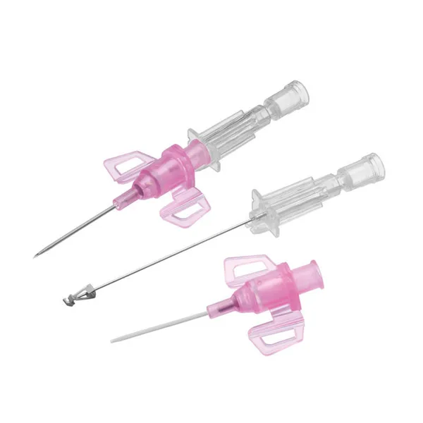 Kanyla i.v. Introcan Safety 3, G20, 1,1x25 mm, růžová, s křidélky