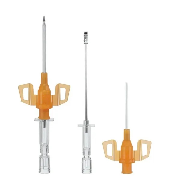 Kanyla i.v. Introcan Safety 3, 14G, 2,2x50 mm, oranžový, s křidélky
