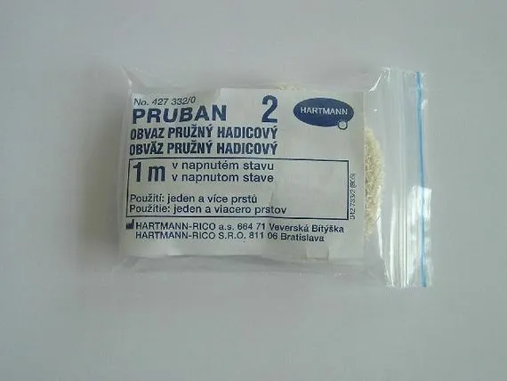 Pruban jeden a více prstů vel. 2, 20 m x 15 mm, obinadlo hadicové