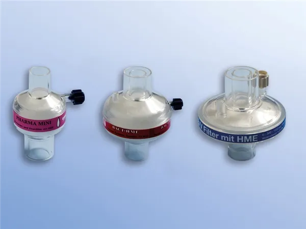 Bakteriální a virový filtr HME, pro děti, mini, CO2 port, kulatý, nesterilní