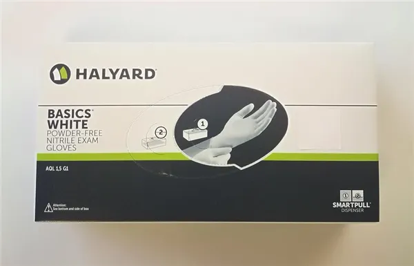 Rukavice Basic, bílé, L , bílé, bezprašné