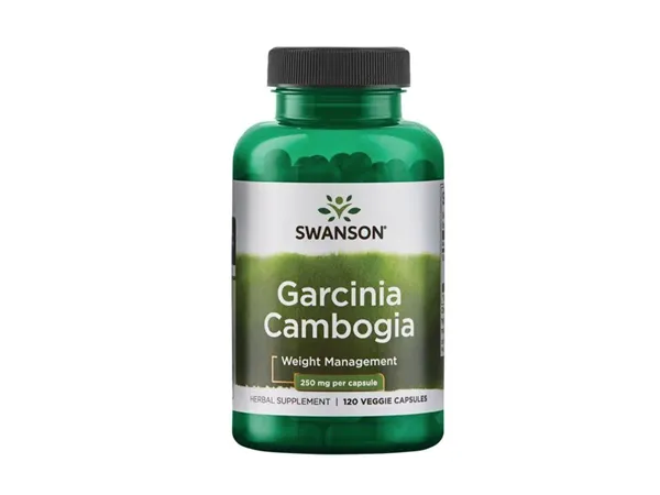 Swanson Garcinia Cambogia, 250 mg, 120 rostlinných kapslí