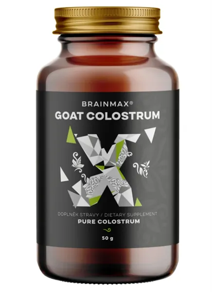 BrainMax Goat Colostrum, kozí kolostrum v prášku, 50 g
