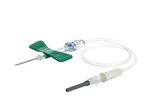 Intravenózní kanyla, s křídlem a držákem, bezpečnostní, zelená 21G, hadička 19cm, 90ks